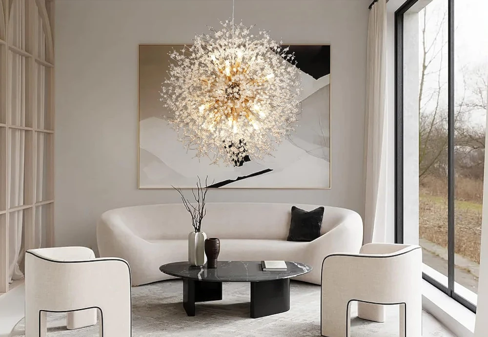 crystal dandelion chandelier