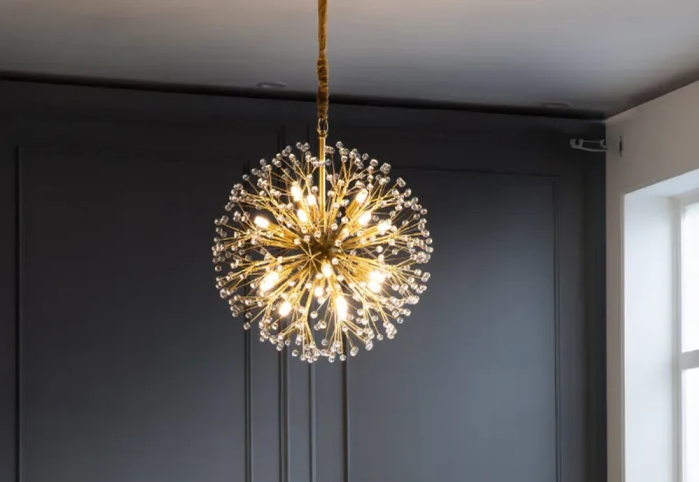 crystal dandelion chandelier